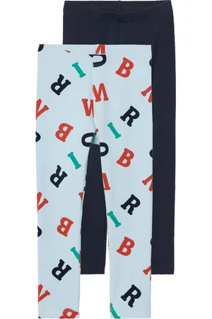 LUPILU ® Kleinkinder Leggings, 2 Stück (98/104, navy/hellblau)