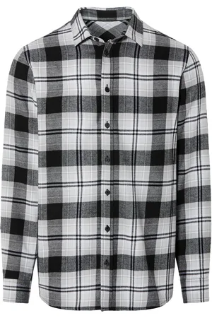 Livergy ® Herren Freizeithemd (L(41/42), schwarz/weiß)