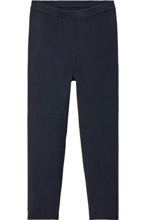 LUPILU ® Kleinkinder Strickleggings mit Baumwolle (122/128, marine)