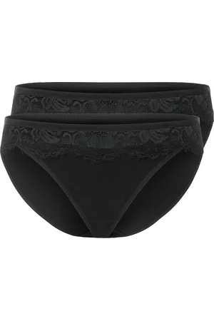 Esmara ® Damen Slip mit Spitze, 2 Stück (L(44/46), )