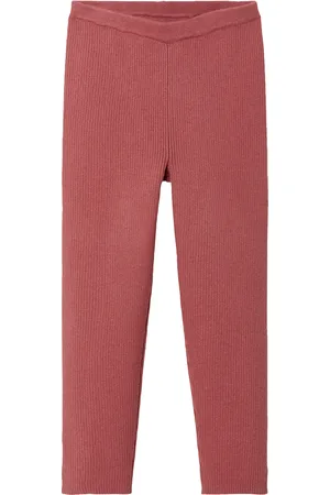 LUPILU ® Kleinkinder Strickleggings mit Baumwolle (110/116, rost)