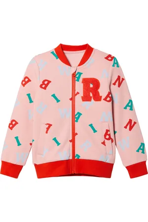 LUPILU ® Kinder Collegejacke, mit hohem Baumwollanteil (122/128, rosa/rot)