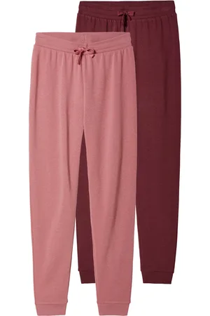 PEPPERTS! ® Kinder Sweathose 2er Set (158/164, rosa/dunkelrot)