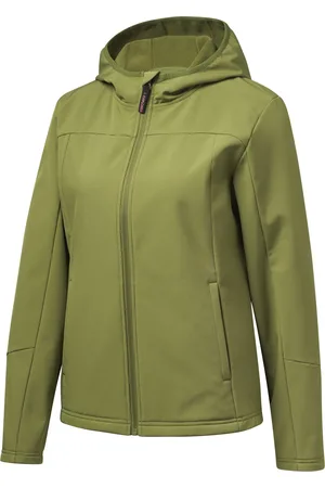 Crivit Damen Jacke Softshell Thermo Outdoor (L(44/46), grün)