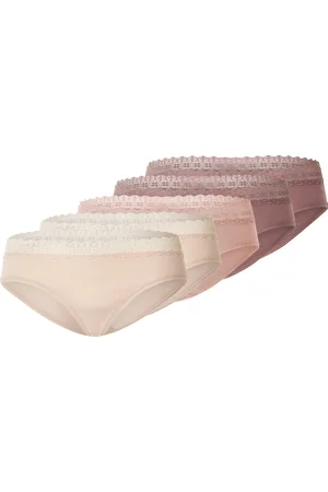Esmara ® Damen Hipster mit Spitze 5er (Rosa, M(40/42))