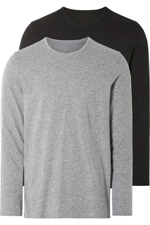 Livergy ® Herren Langarmshirt 2 Paar (M(48/50), /grau)