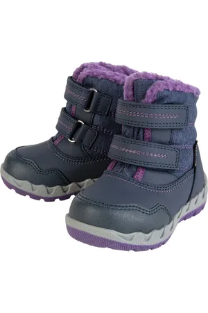 LUPILU ® Baby Schneestiefel mit Warmfutter (navy/lila, 23)