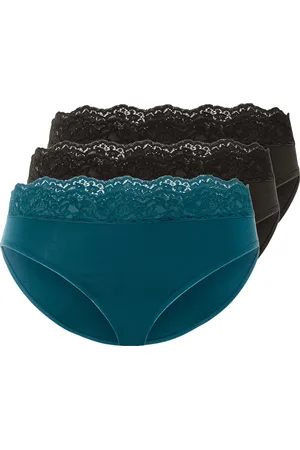 Esmara ® Damen Slip 3er Set (XS(32/34), schwarz/ )