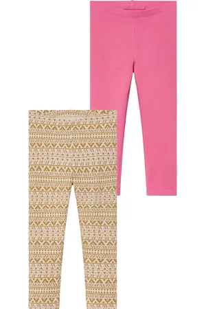 LUPILU ® 2 Kleinkinder Mädchen Leggings Thermo (Gemustert/ , 98/104)