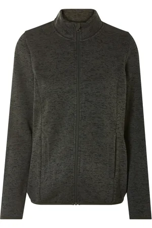 Esmara ® Damen Jacke Strickfleece (M(40/42), khaki)
