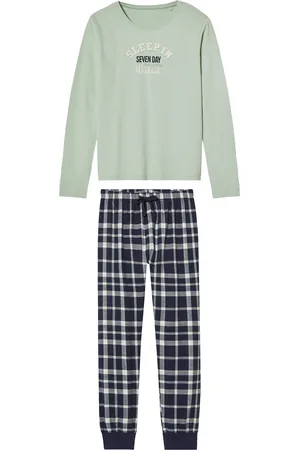 PEPPERTS! ® Kinder Mädchen Pyjama (146/152, grün)