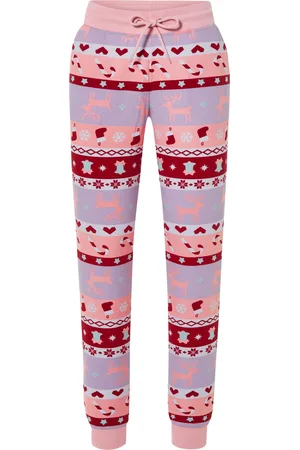 Esmara ® Damen Sweathose Weihnachten (XS(32/34), rosa)