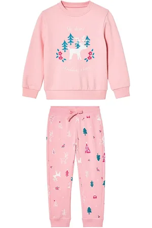 LUPILU ® Kleinkinder Mädchen Sweatanzug 2tlg. Weihnachten (122/128, )