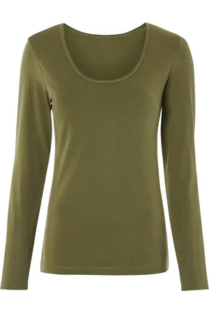 Esmara ® Damen Langarmshirt (XS(32/34), grün)