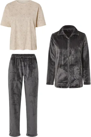 Esmara ® Damen Pyjama (L(44/46), grau/ )