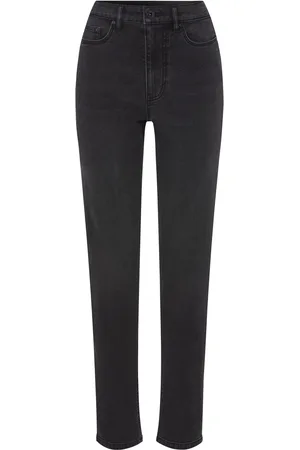 Esmara ® Damen Jeans Straight Fit Thermo (38, dunkelgrau)