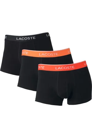Lacoste 3 Herren Boxer (L, schwarz/ /rot)