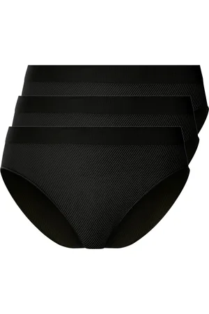 Esmara ® Damen Slip 3-Teilig (Schwarz, S(36/38))