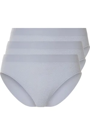 Esmara ® Damen Slip 3-Teilig (Blau, M(40/42))
