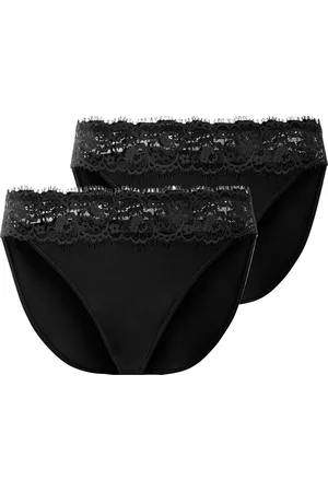 Esmara ® Damen Minislip mit Spitze, 2 Stück (S(36/38), )