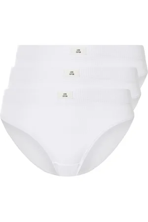 Esmara ® Damen Slip Doppelripp 3 Paar (weiß, M(40/42))