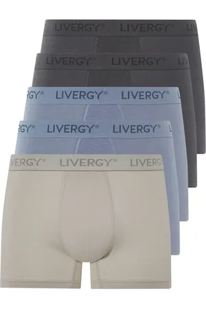 Livergy ® Herren Boxer langes Bein 5er ( /blau, 5/M)