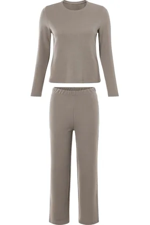 Esmara ® Damen Pyjama lang ( , L (44/46))
