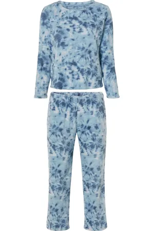 Esmara ® Damen Pyjama Plüsch (S(36/38), hellblau)