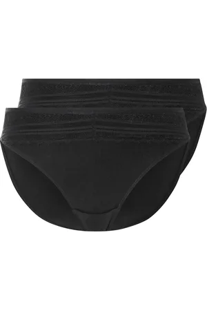 Esmara ® Damen Slip mit Spitze 2er ( , L(44/46))