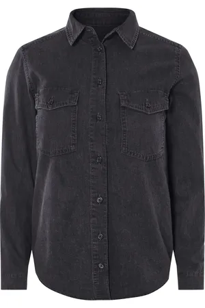 Esmara ® Damen Jeanshemd (dunkelgrau, 36)
