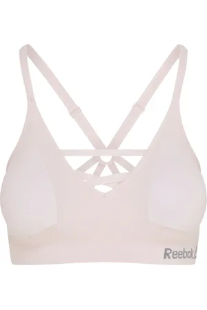 Reebok Damen Sport-Bustier (Rosa, L)