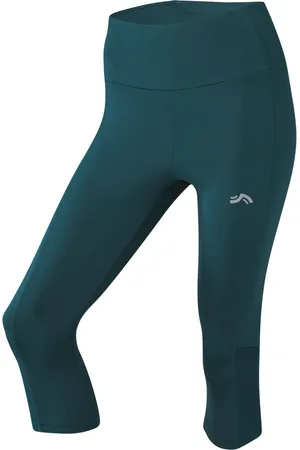 Crivit Damen Funktionscapri Laufen (grün, XS(32/34))