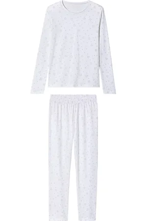 PEPPERTS! ® Kinder Mädchen Pyjama (Weiß, 146/152)