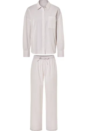 Esmara ® Damen Pyjama ( /weiß, XL(48/50))