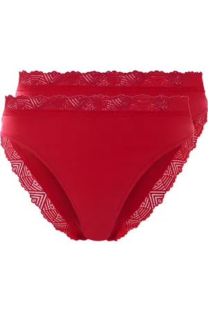 Esmara ® Damen Slip mit Spitze 2er ( , L (44/46))