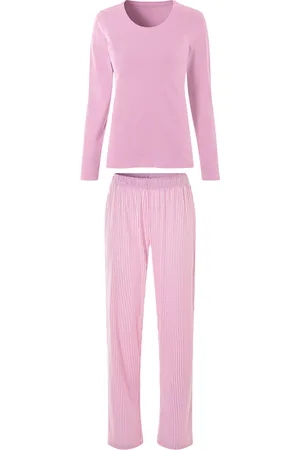 Esmara ® Damen Pyjama lang (rosa, M(40/42))