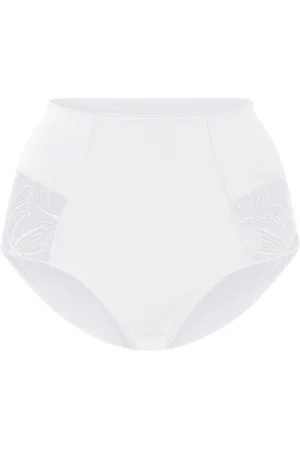 Esmara ® Damen Miederslip mit Spitze 2er (Weiß, L (44/46))
