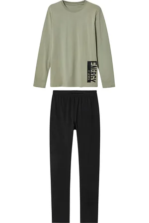 PEPPERTS! ® Kinder Jungen Pyjama (146/152, khaki/ )