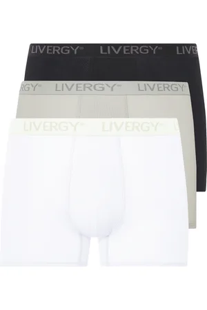 Livergy ® Herren Boxer 3er (weiß/hellgrau/schwarz, 5/M)
