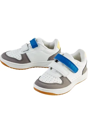 LUPILU ® Kleinkinder Jungen Sneaker (Weiß/Grau, 28)