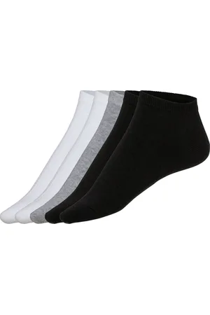 Livergy ® 5 Paar Herren Sneakersocken (weiß/grau/schwarz, 39-42)