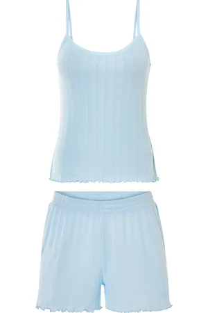 Esmara ® Damen Shorty Pyjama/Pointelle ( , XL (48/50))