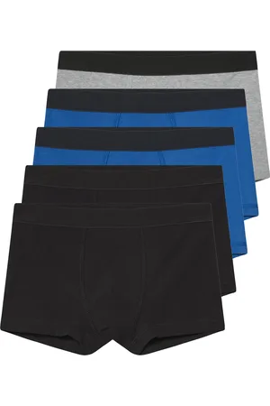 PEPPERTS! ® Kinder Jungen Boxer, 5 Stück (schwarz/ /grau, 134/140)