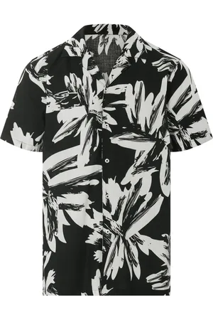 Livergy ® Herren Freizeithemd kurzarm (Schwarz/weiß, XL (43/44))