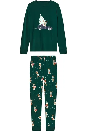 PEPPERTS! ® Kinder Pyjama (146/152, grün)