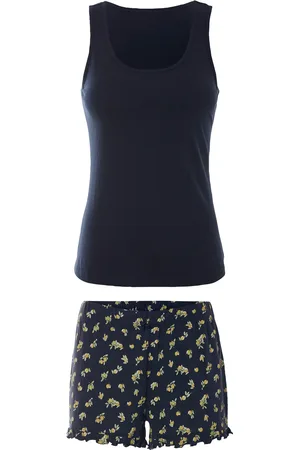 Esmara ® Damen Shorty Pyjama (navy, M(40/42))