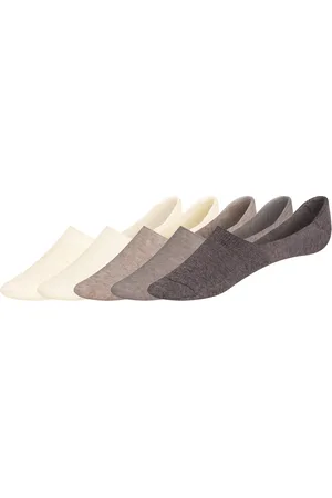 Esmara ® Damen Füßlinge, 5 Stück (creme/ /braun, 39-42)