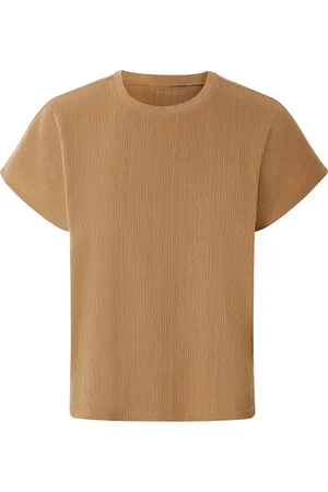 Esmara ® Damen Shirt Struktur (camel, L(44/46))