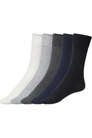 Livergy ® 5 Paar Herren Socken (43-46, weiß/grau/navy/schwarz)