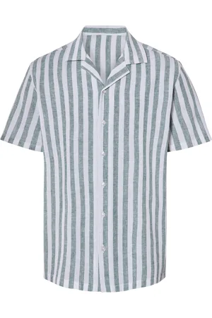 Livergy ® Herren Freizeithemd (Grün/Weiß, M (39/40))